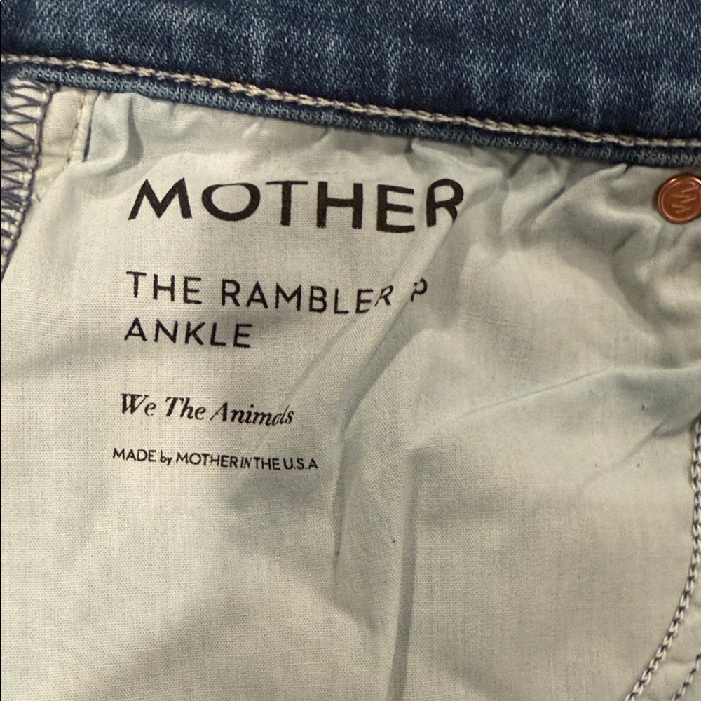 MOTHER The Rambler Ankle Jeans “We The Animals” Size 28 | Like New